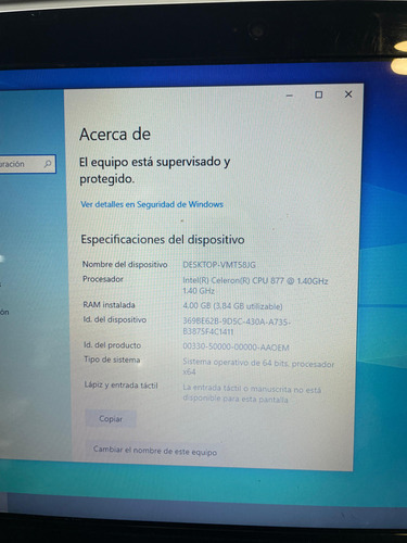 Notebook Acer Aspire One Ao756 Series (Usado)