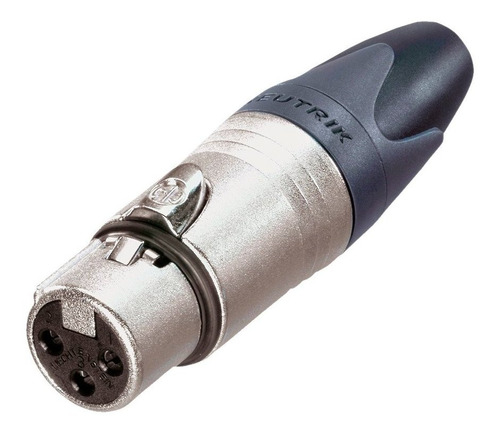 Conector Xlr 3 Pin Hembra Linea Nickel Plata Nc3fxx Neutrik