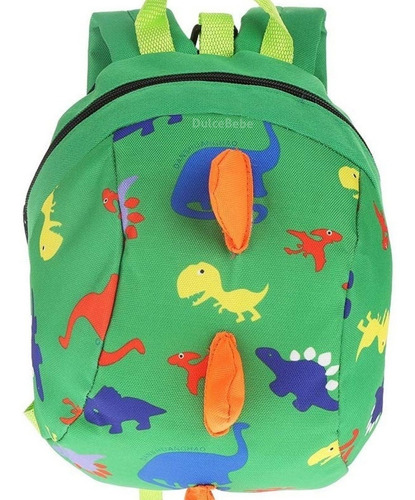 Mochila Dinosaurio Arnés Correa Preescolar Azul Marinerito Color Verde bosque Arnés de Dinosaurio