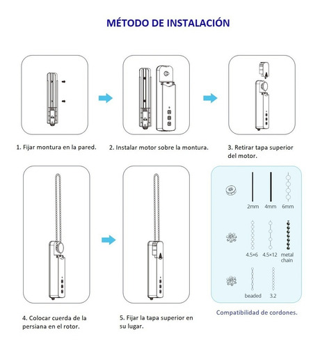 Imagen 10 de 10 de Motor Cortina Con Batería Google Home & Alexa + Control