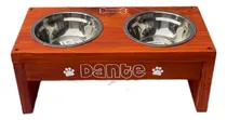 Comprar Comederos Elevados Para Perros Gatos. Incluye Nombre Y Plato