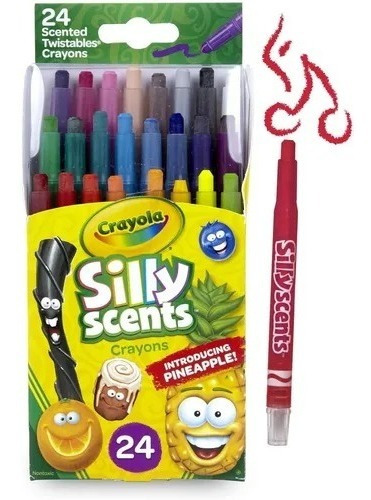 Crayola Silly Scents Twistables 24 Crayones, Dulce Perfumada