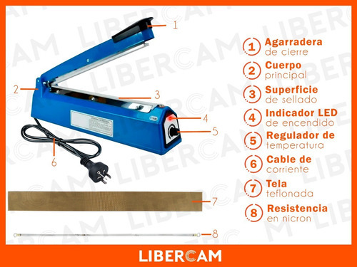 Imagen 5 de 7 de Selladora Bolsa 40cm C/regulador De Mayor Potencia
