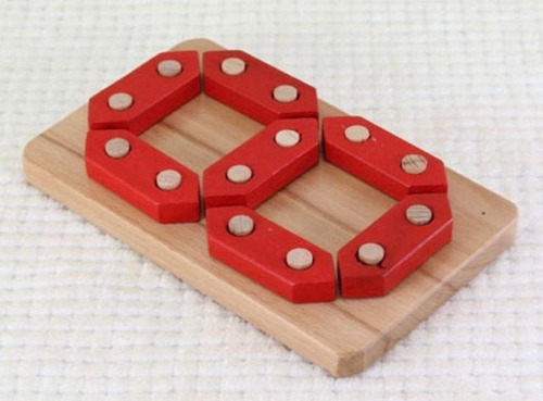 Imagen 2 de 2 de Juego Didáctico De Madera Con Numero Método Montessori