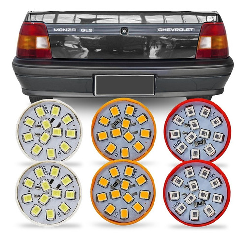 Kit 6 Lampada Led Para Lanterna Monza 1991 92 93 94 95 1996