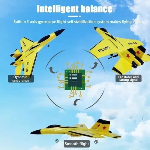 Avião de Controle Remoto SU-35 - Últimas horas com 50% de Desconto + F