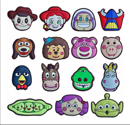 Pins Para Croc/gomones X 4 Unidades Toy Story ( Mod. 2)