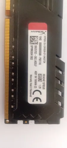 Memoria Ram Fury Ddr4 Gamer Color Negro 8gb (Usado)
