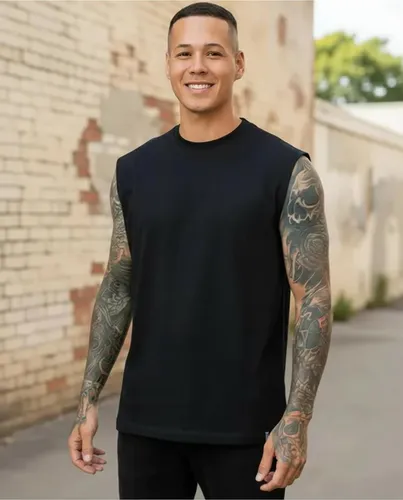 Regata Oversized Masculino Tamanho Grande Machão Lisa Malha