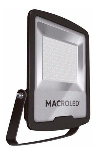 Reflector Led Proyector Macroled 200w Bajo Consumo Ip65 Color De La Carcasa Gris Oscuro Color De La Luz Blanco Cálido