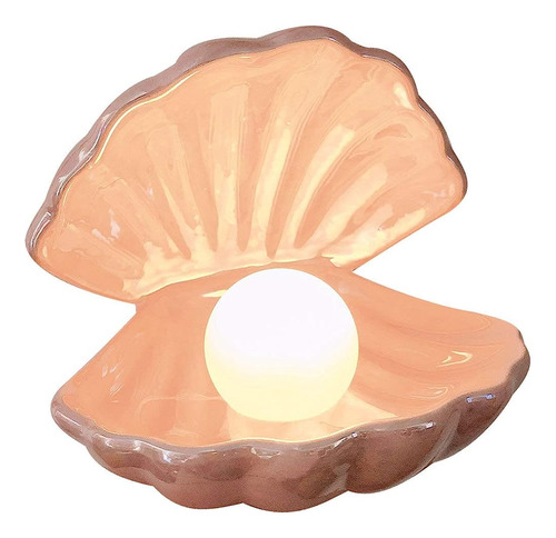 Imikeya Shell Pearl Light Led Ceramics Lámpara De Escritorio