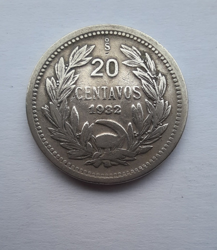 4 Monedas Antiguas Chile 20 Centavos Y 2 De 5 Centavos (Usado)