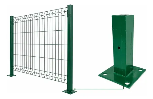 12 Pzas De Base Para Poste De Reja Decorativa