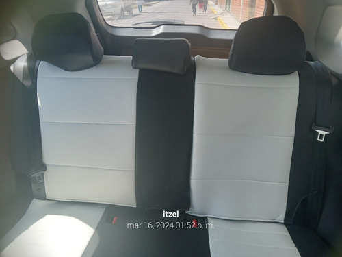 Fundas Cubre Asientos Tacto Piel Para Grand I10 2020-2024 Negro/blanco