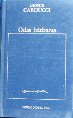 Libro Odas Bárbaras Giosue Carducci