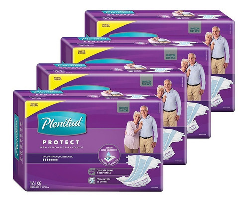 Plenitud Pañal Para Adultos Protect X 16 Pack X 4