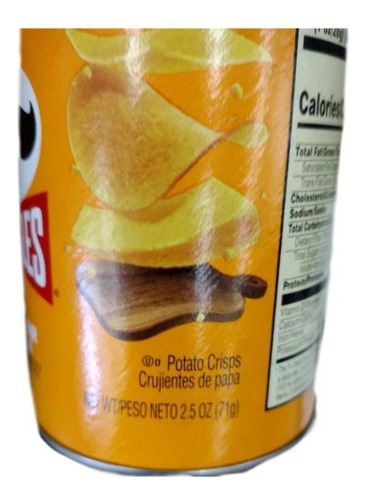 4x Pringles Cheddar Cheese Papas Sabor A Queso