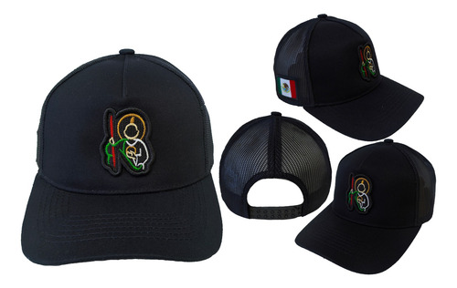 Gorra San Judas Tadeo,cachucha San Judas Negro Unitalla Adulto 58 Cm Lisa