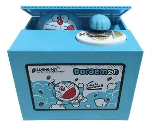 Alcancia Electronica Roba Monedas Doraemon Ahorros Dinero