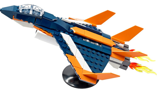 Imagen 2 de 10 de Lego® Creator 3en1: Avión Jet Supersónico
