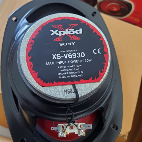 Par De Bocinas Sony Xplod Modelo Xs-v6930, 6x9, 220 W Rojo