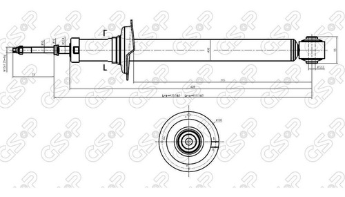 Amortiguador Tra Mando+ Hyundai Elantra 94-96