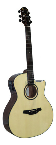 Violão Aço Crafter Grand Auditorium Hg-250 Ce Cor Natural Orientação Da Mão Destro