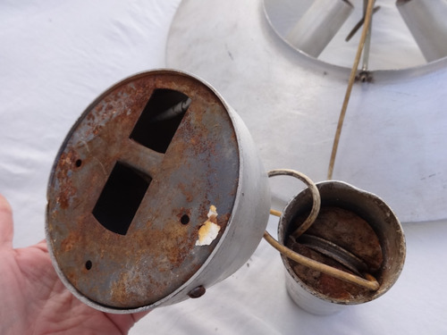Lampara Techo Retro 3 Luces Antigua Metalica Vintage ´70 (Usado)