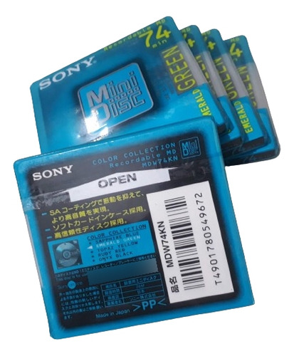 5 Md's Sony Green 74 Minutos Novos Lacrados :)