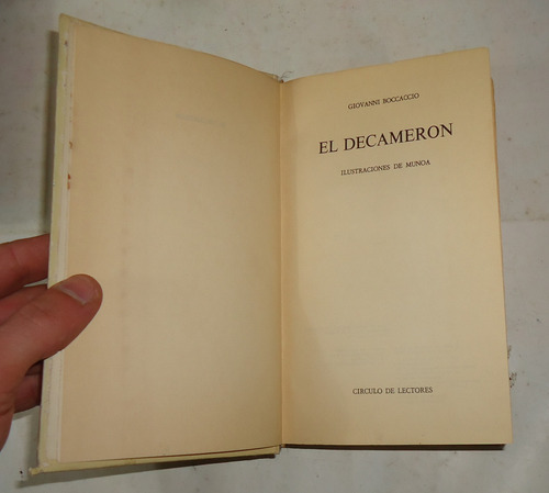 El Decameron Giovanni Boccaccio Completo Ilustrado Tapa Dura (Usado)
