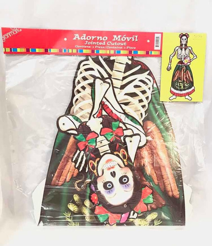 Adorno Movil Catrina Calavera Mexicana Dia De Muertos Hal Gm