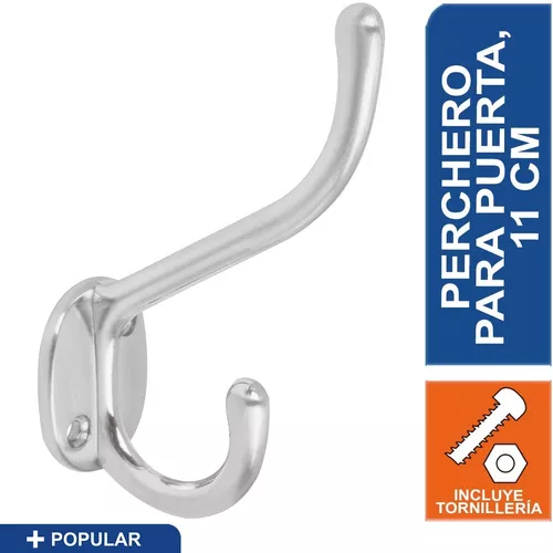 GANCHO PERCHERO CROMO MATE HERMEX 43912 Hermex PEPU-3G