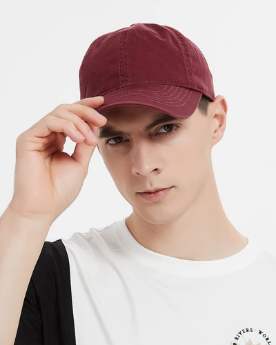 Gorra De Béisbol - Gorra Ajustable 100% Algodón Gorra