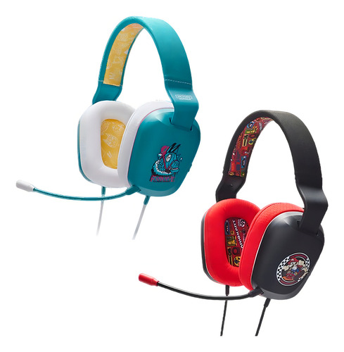 Auriculares Power A Para Switch Macrotec Color Mario Kart Rivals