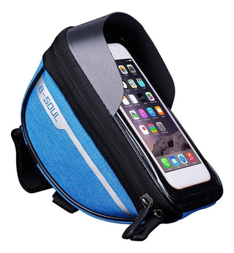 Bolso P Bicicleta Porta Celular C Proteccion Agarre Avance