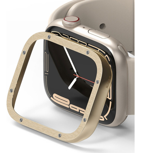 Case Ringke Bezel Premium Para Apple Watch 45mm (acero)