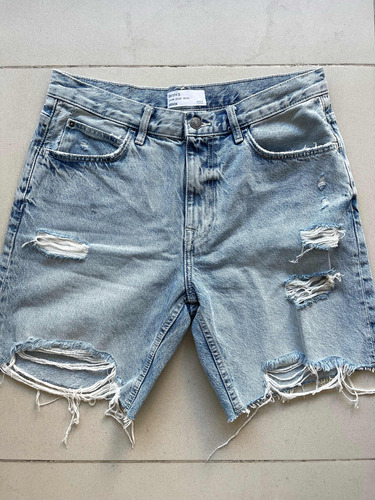 Bermuda De Jean De Bershka Talle 40 Eur. 31 Us. Nueva