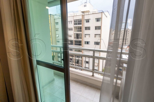 Imagem 9 de 15 de Flat Com 1 Dorm, Escritório, Cozinha Americana, A Poucos Metros Da Av. Paulista - Sf24901