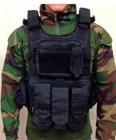 Chaleco P. Carrier Americano Miltar, Policial, Airsoft 1000d