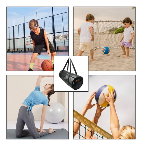 Bolsa De Baloncesto,bolso De Pelota Malla Pvc Ventilada