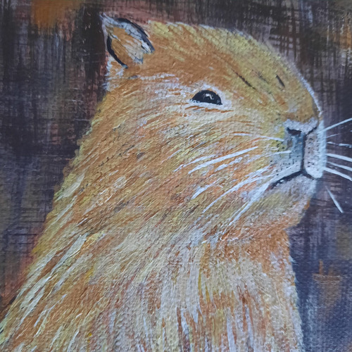 Cuadro || Colección Espontánea: Capibara - 20 X 30 Cm