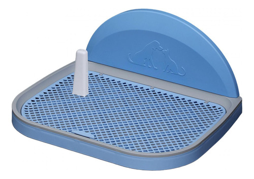 Pet Dog Toilet Tray Potty Fence Poste Extraíble Para L Azul