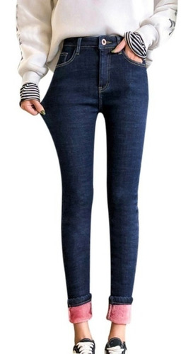 Leggings Denim De Forro Polar Térmicos For Mujer Y Niñas