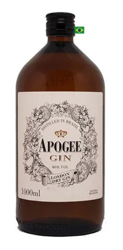 Gin Apogee Nacional Artesanal Premium De 1.000ml