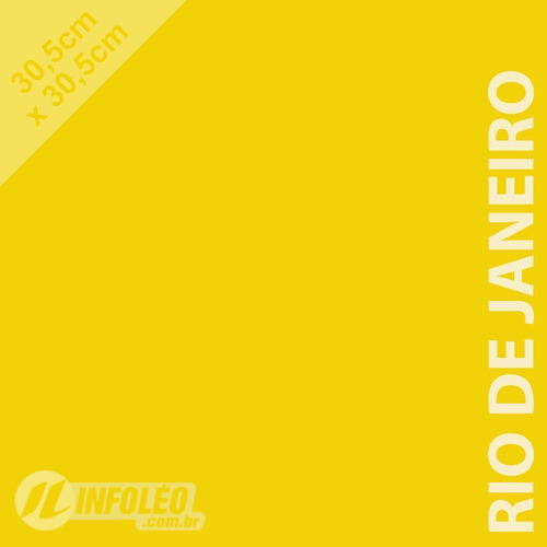 Papel 180g 30,5x30,5cm Rio De Janeiro Amarelo Color Plus 10f