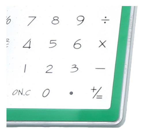 Calculadora Transparente Con Pantalla Táctil De 8 Dígitos Al