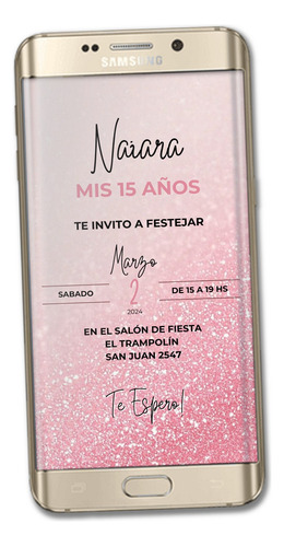 Invitación Digital De 15 Años 