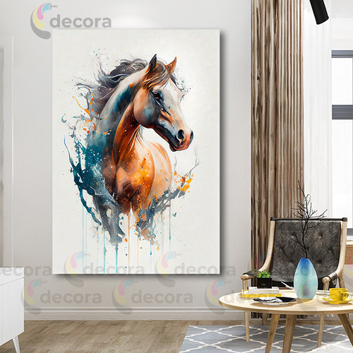 Cuadro Caballos Decoracion Artistica Elegante 60x40 Anim16