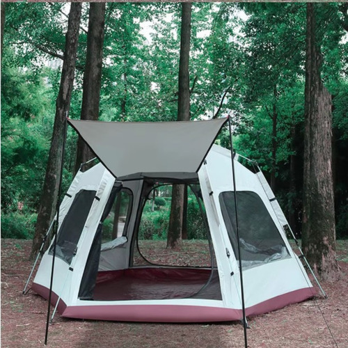 Carpa Automática Hexagonal Para 6 Personas 240x280x160