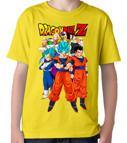 Camiseta Algodon Remera Dragon Ball Varios Colores